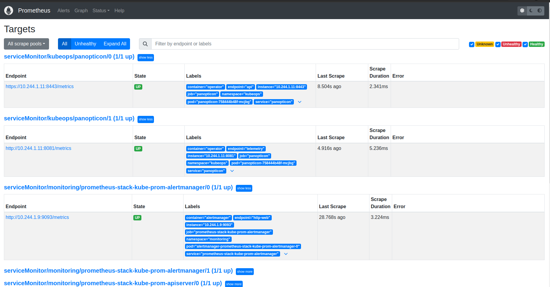 Stash Monitoring Flow